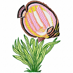 Fishes Embroidery Design 8